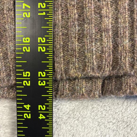 VTG Shetland St. Edmund’s Distressed 100% Wool Brown Striped Women’s Casual - Picture 5 of 6
